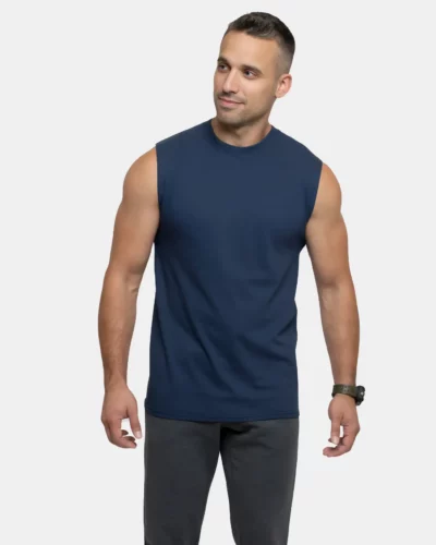 MENS EVERYDAY COTTON SLEEVELESS TEE, A1002
