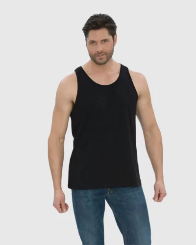 MENS EUROSPUN® RING SPUN TANK, A8004