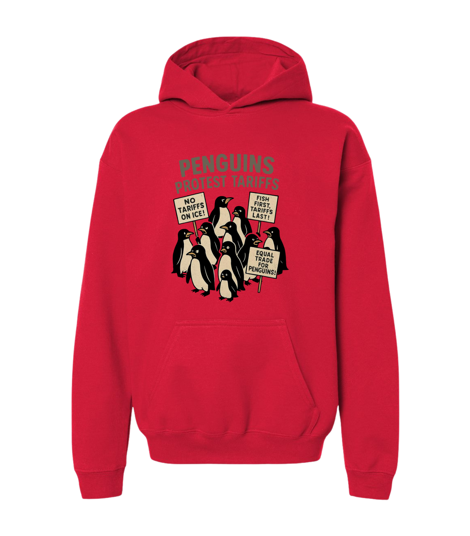 Youth Hoodie – Protest Penguins